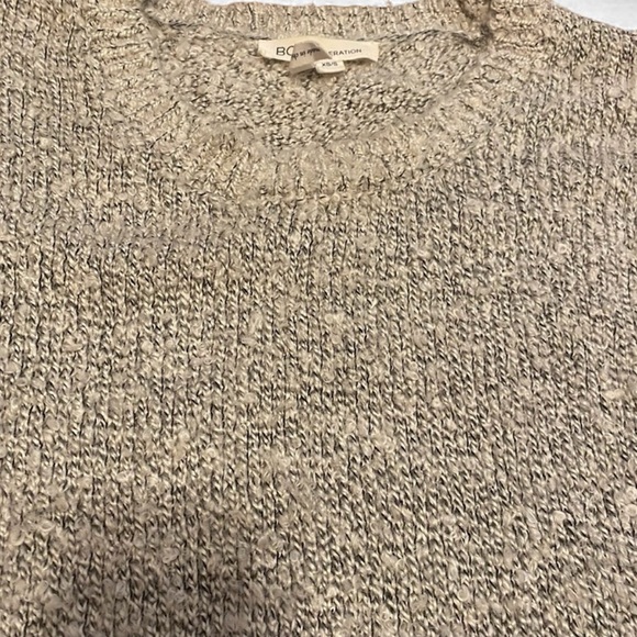 BCBGeneration Black and White Long Sleeve Sweater - Picture 5 of 7